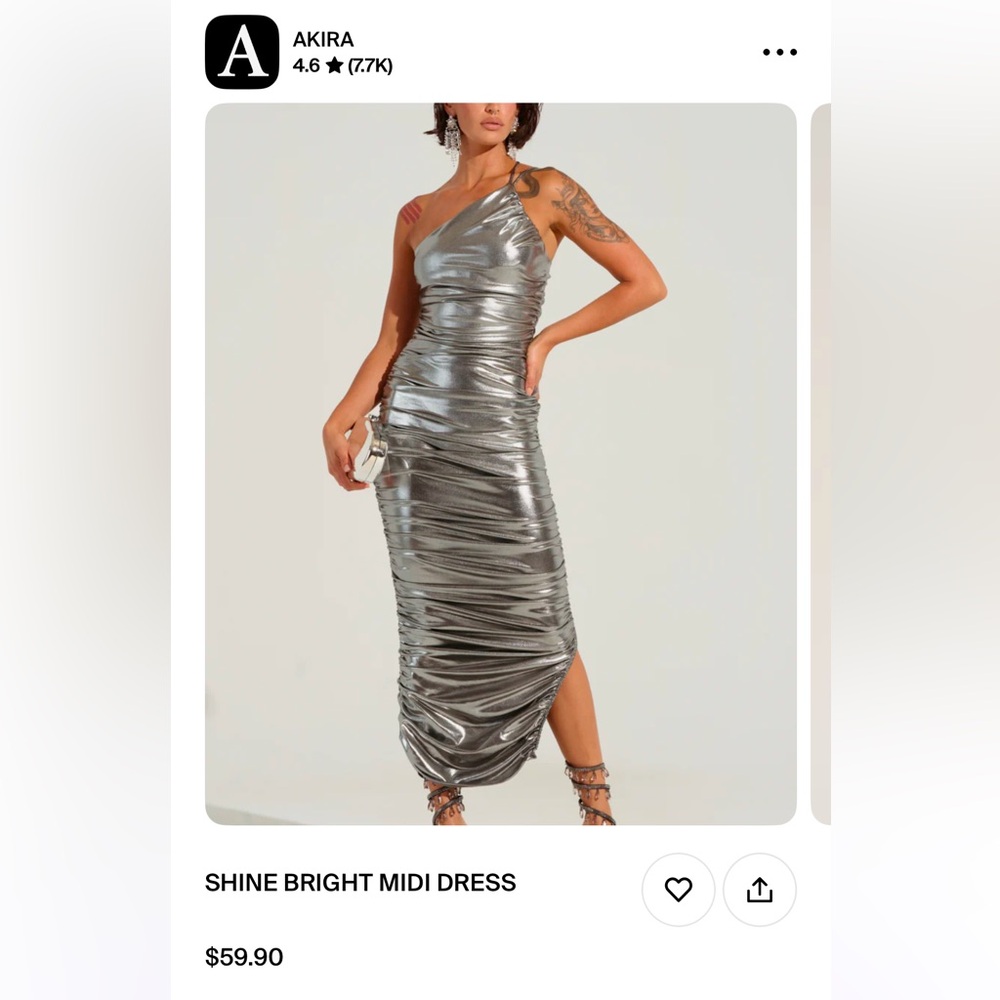 Platinum dress